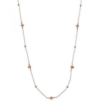 Ladies Olivia Burton Rose Gold Plated Moulded Bee & Ball Necklace