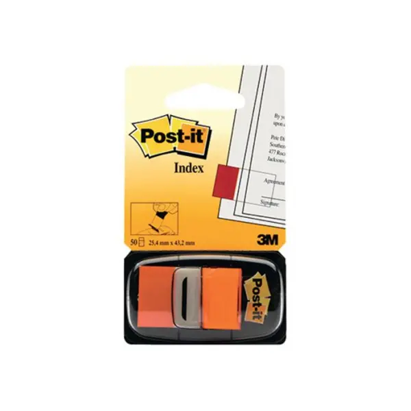 Post-It Post-it Index Tabs 25mm Orange (Pack of 600) 680-4 680-4