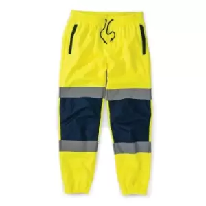 Tough Grit Hi-Vis 2-Tone Jogger Yellow/Navy - L