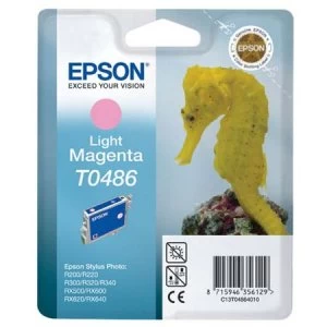 Epson Seahorse T0486 Light Magenta Ink Cartridge