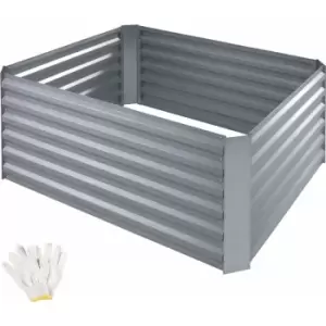 Tectake - Salvia Zinc-Plated Raised Bed - silver