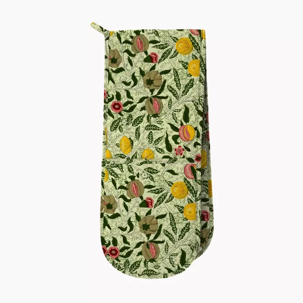 William Morris Fruit Double Oven Glove MultiColoured