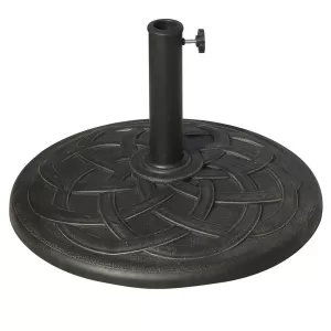 Outsunny Umbrella Base for Φ38mm and Φ48mm Poles, Resin-Bronze