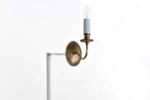 Georgian Light Bronze Candle Wall Lamp