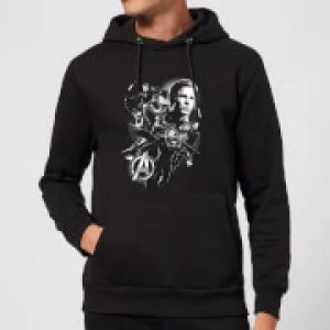 Avengers Endgame Mono Heroes Hoodie - Black - XXL