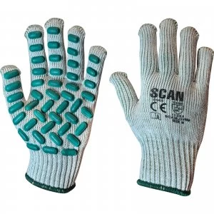 Scan Vibration Resistant Latex Foam Gloves M