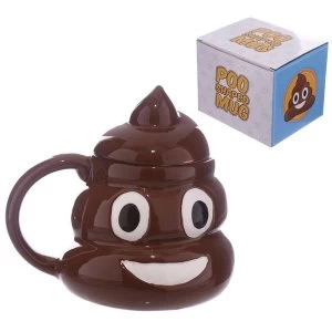 Fun Collectable Ceramic Poop with Lid Emotive Mug