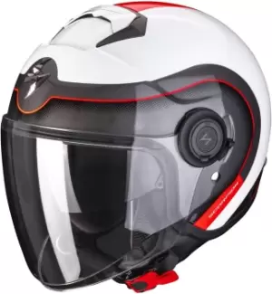 Scorpion EXO-City Roll Jet Helmet, white-red, Size XS, white-red, Size XS