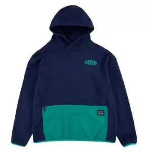 Levis Colour Block Pocket OTH Hoodie - Blue