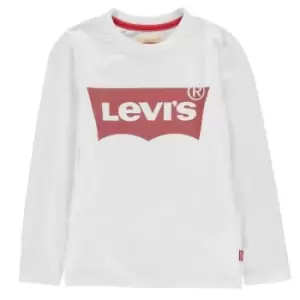 Levis Batwing Long Sleeve T Shirt - White