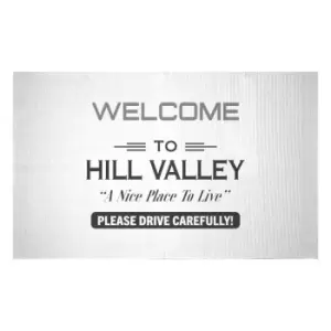 Back To The Future Hill Valley Woven Rug - Small