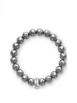 Thomas Sabo Charm Club Hematite Stone Bracelet, One Colour, Size L, Women