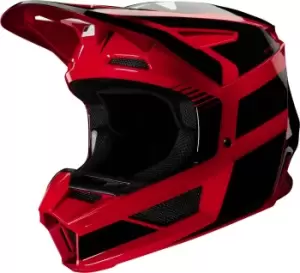 Fox V2 Hayl Youth Motocross Helmet, red Size M red, Size M