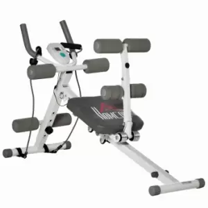 HOMCOM Abdominal Trainer Core Workout Exercise Foldable Adjustable Steel Frame