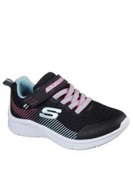 Skechers Girls Microspec Trainers - Black, Size 10.5 Younger