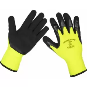 Loops - 120 pairs Thermal Lined Superior Grip Gloves - Large - Latex Coating - Flexible