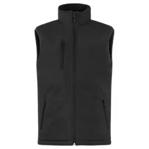 Clique Mens Softshell Padded Gilet (4XL) (Black)