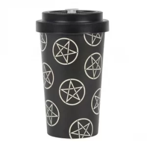 Allover Pentagram Bamboo Mug with Sleeve