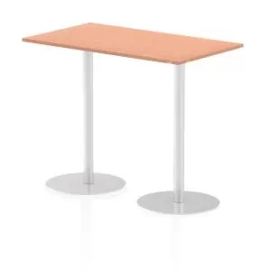 Italia Poseur Table Rectangle 1400800 Top 1145 High Beech