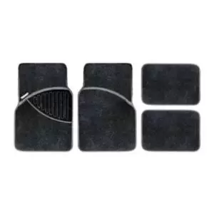 Michelin Polypropylene Black Car Mat, Set Of 4