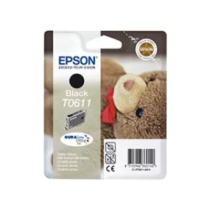 Epson Teddybear T0611 Black Ink Cartridge