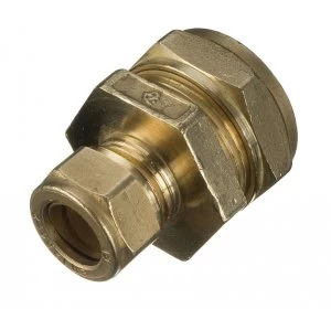 Wickes Brass Compression Reducer - 15 x 10mm Pack of 2