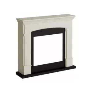 Tagu The Missing Piece - Wooden Fireplace Cladding White Cream cm 107,2x95,2x24,5 FM463-CR2 - Bianco Crema