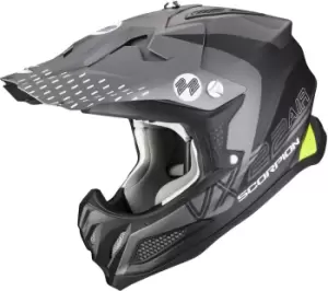 Scorpion VX-22 Air Ares Motocross Helmet, black-silver, Size L, black-silver, Size L