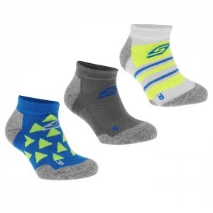 Skechers Performance Divison Low Cut Socks Pack of 3 Junior Boys - Blue