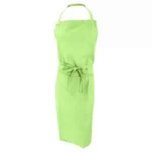 Jassz Bistro Unisex Bib Apron With Pocket / Barwear (Pack of 2) (One Size) (Lime)