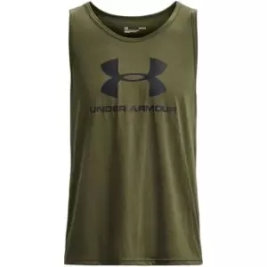 Under Armour Sportstyle Logo Tank Top Mens - Green