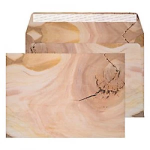 Creative Senses Natural Finish Coloured Envelopes C5 Peel & Seal 162 x 229mm Plain 135 gsm Natural English Oak Pack of 125