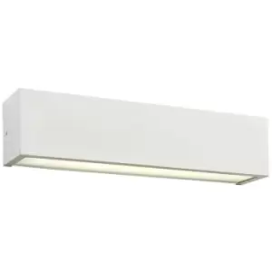 Saxby Shale CCT LED Indoor Flush Wall Metal Matt White Paint & Frosted Glass 3500/5000K