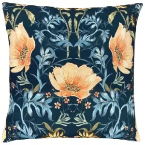 Heritage Peony Cushion Midnight