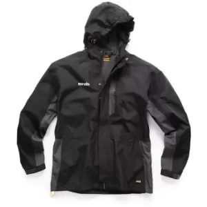 Toolstream - Scruffs Worker Waterproof Coat Jacket Black & Grey - Size Large