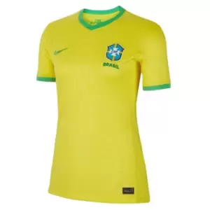 Nike Brazil Home Shirt 2023 Womens - Yellow