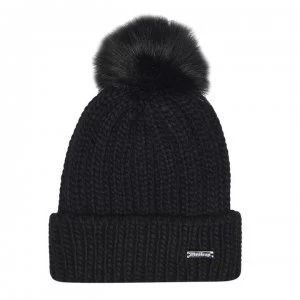 Firetrap Cable Knit Hat Ladies - Black