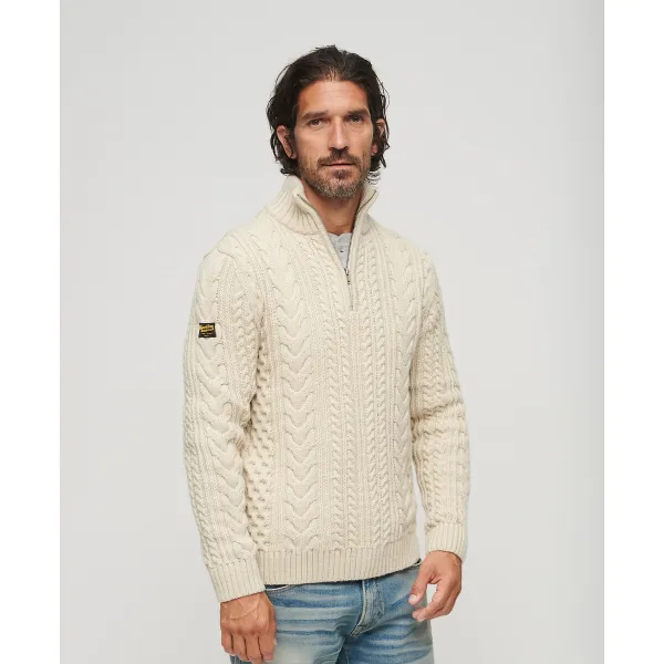 Jacob Vintage Jumper with Half Zip