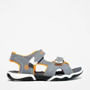 Timberland Adventure Seeker 2-strap Sandal For Toddler In Grey Grey/orange Kids, Size 5