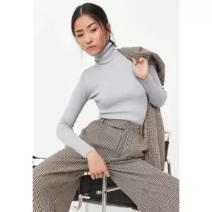 Missguided Long sleeve roll neck bodysuit - Grey