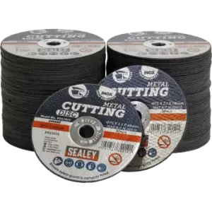 Sealey Metal Cutting Disc 75mm 1.2mm Pack of 100