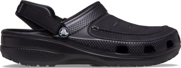 Crocs Men Classic Yukon Vista II LiteRide Clogs Black/Slate Grey 6