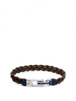 Tommy Hilfiger Braided Bracelet in Brown, One Colour, Men