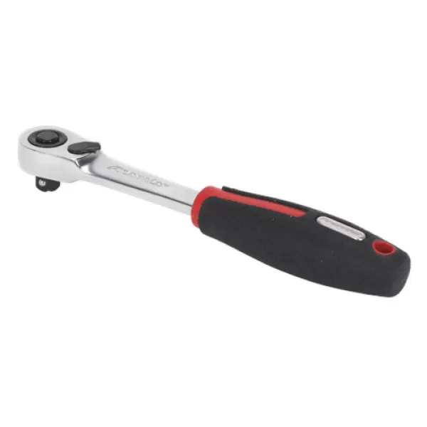 SEALEY AK8980 Ratchet Wrench 1/4Sq Drive Compact Head 72-Tooth Flip Reverse