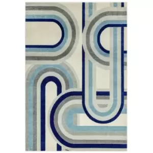 Asiatic Nova Rug Retro Blue - 080x150cm - ["Blue"]