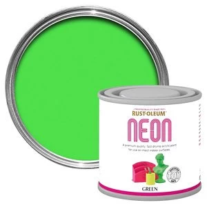 Rust-Oleum Green Matt Multi-surface Neon Paint 125ml