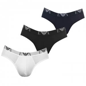 Emporio Armani 3 Pack Briefs Black/Navy/White Size L Men