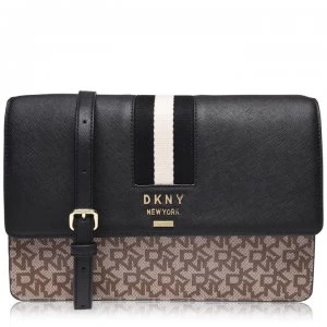 DKNY Medium Flap Shoulder Bag - ChinoBlack B8Q