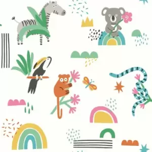 Holden Abstract Animals Multi Wallpaper