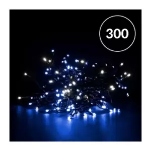 300 LED Mains-Powered Chaser Lights - Blue & White